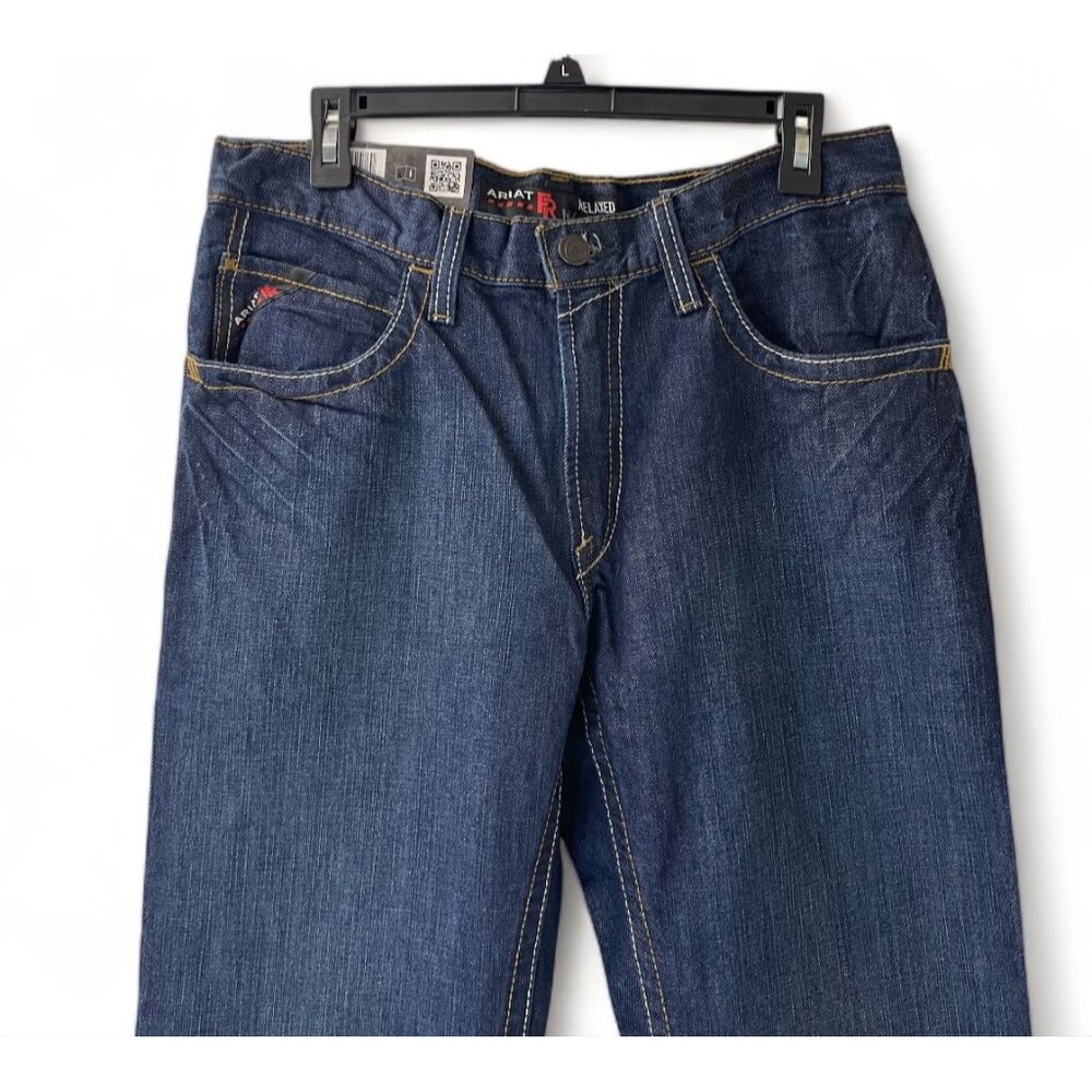 ARIAT Men's Flame Resistant M4 Low Rise Boot Cut Jean, Style 10012555, 32x34 New - Picture 2 of 15